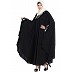 Irani style Kaftan abaya- Black
